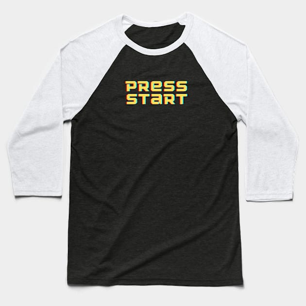 Press Start 1.1 Baseball T-Shirt by SGS